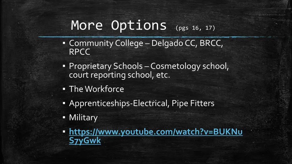 more options pgs 16 17 community college delgado