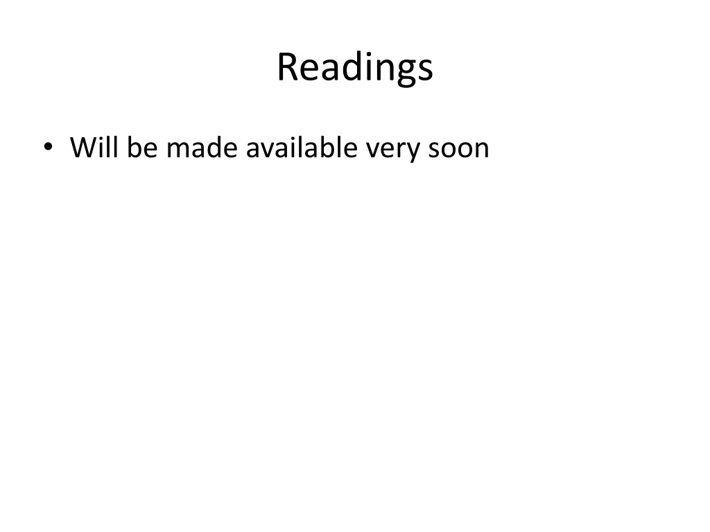 readings
