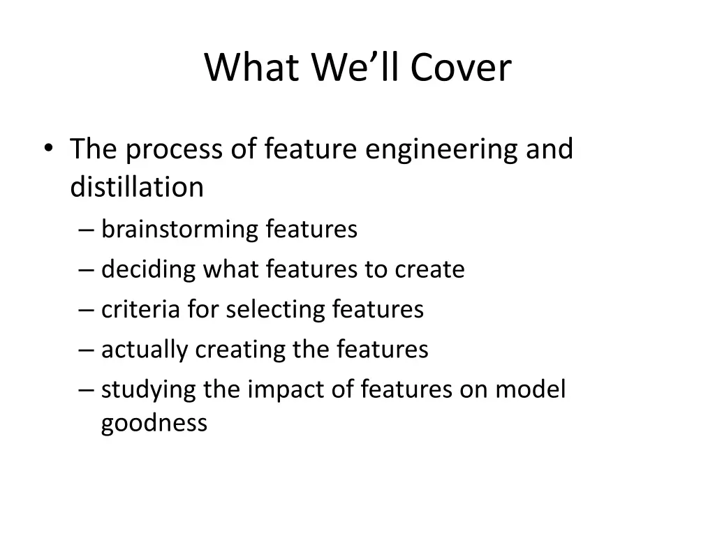 what we ll cover
