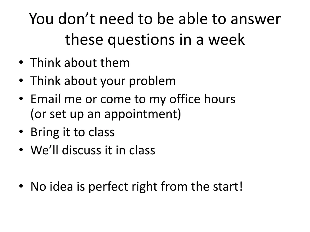 you don t need to be able to answer these