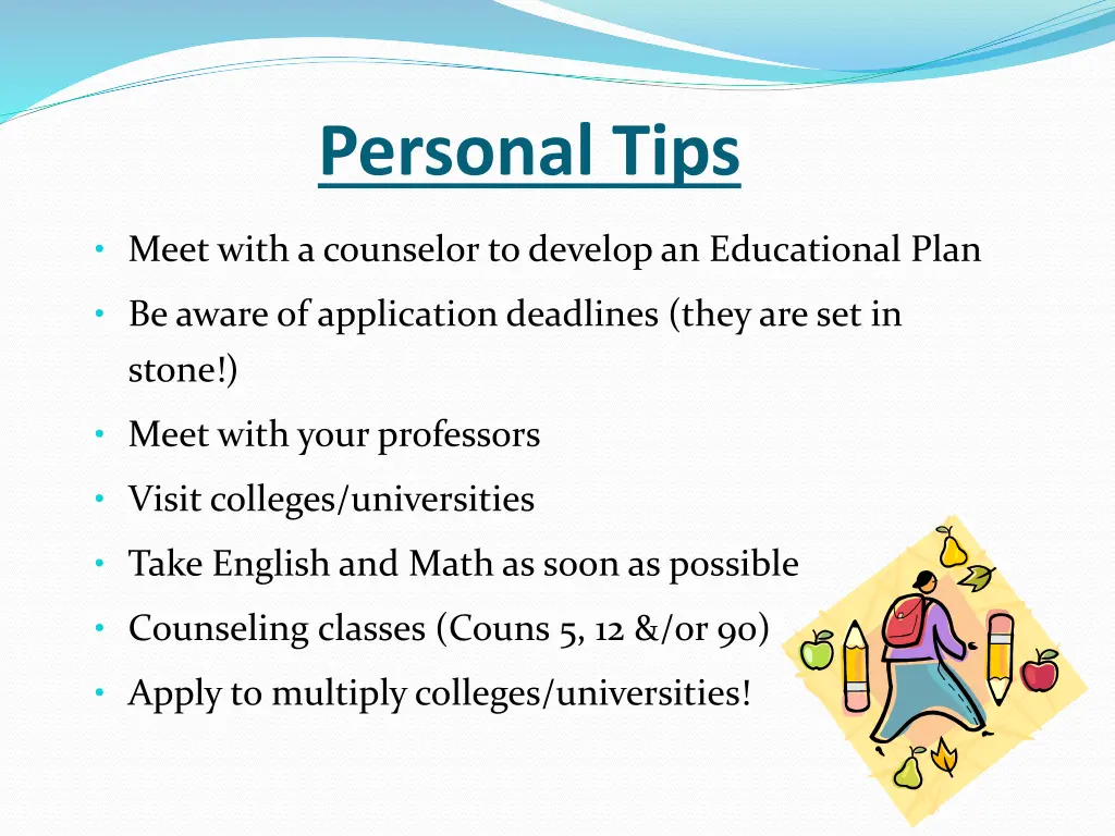 personal tips