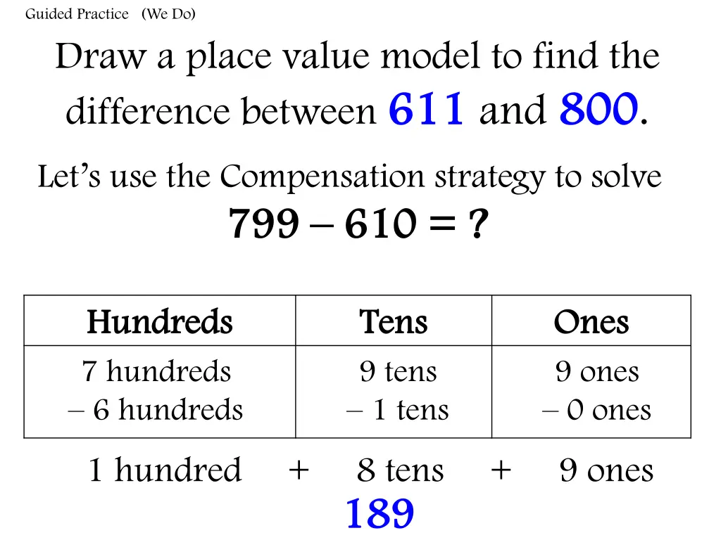 guided practice we do draw a place value model