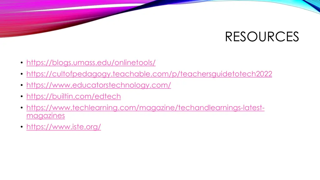 resources