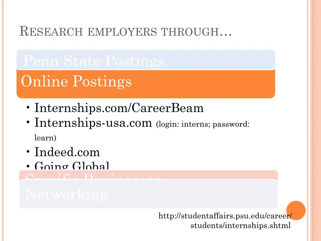 r esearch employers through 2