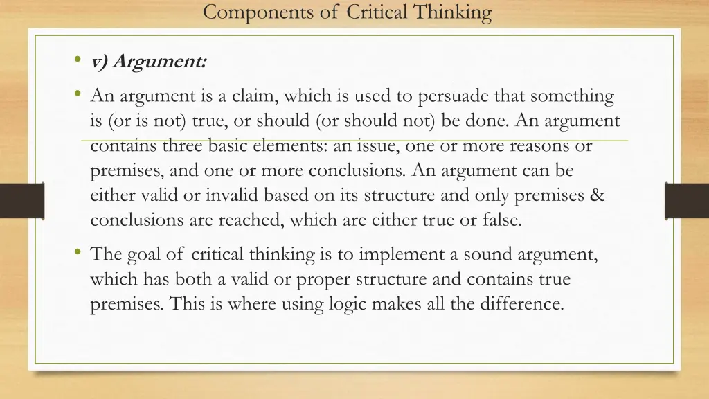 components of critical thinking 2