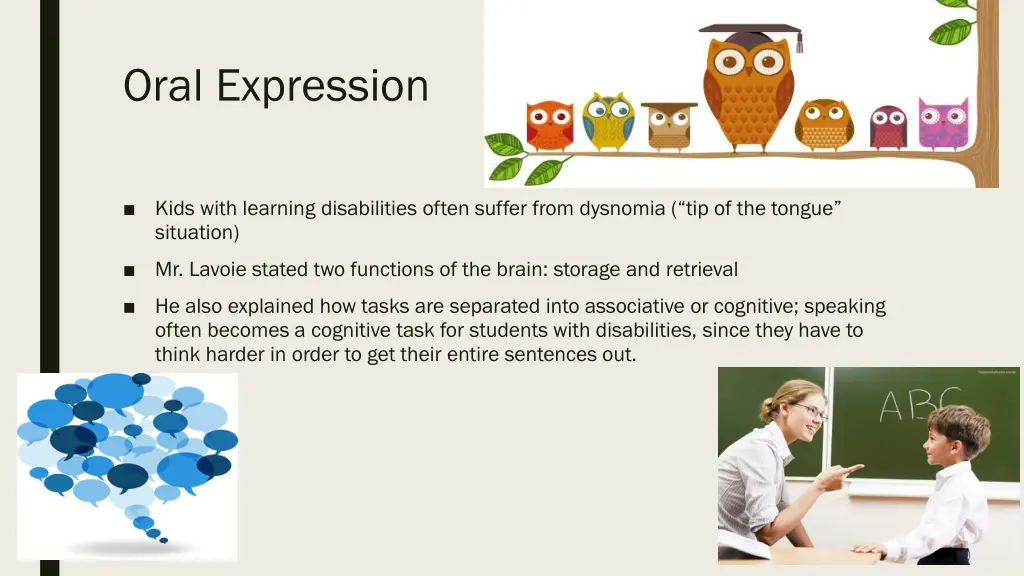 oral expression