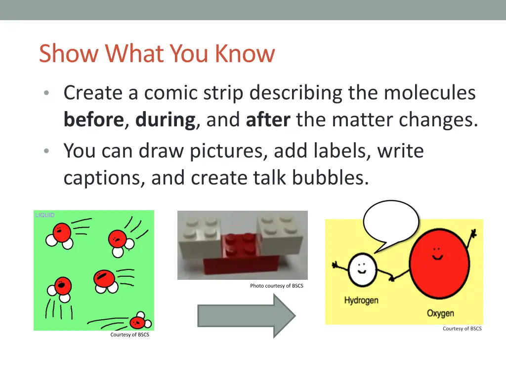 show what you know