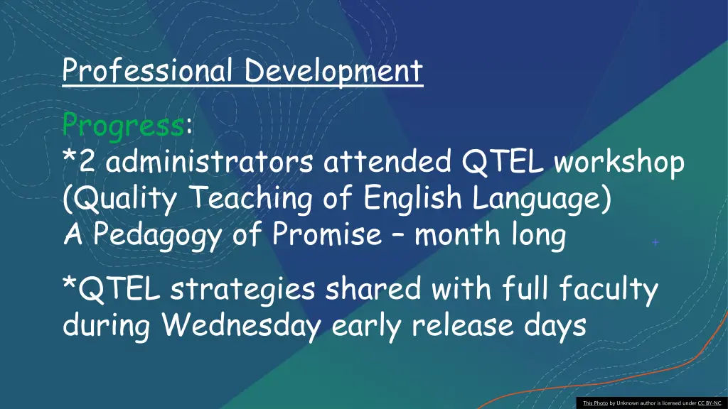 professional development progress
