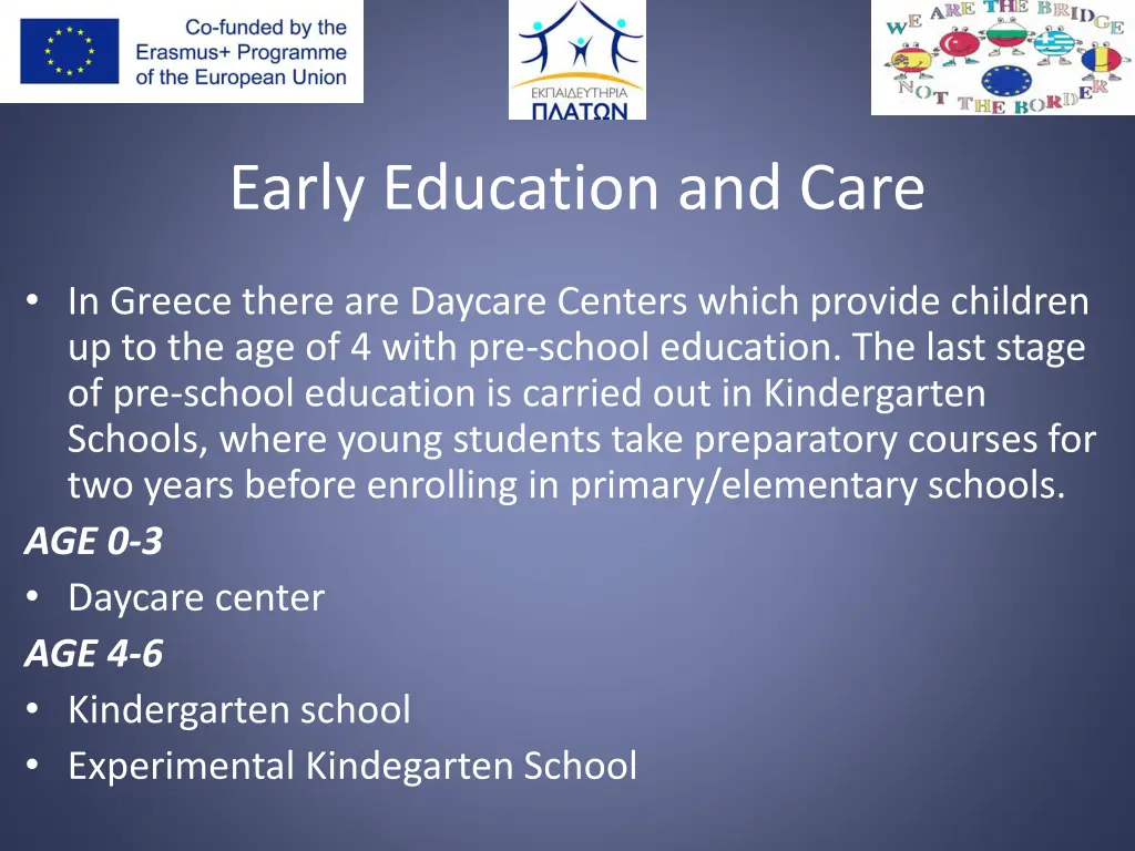 early education and care