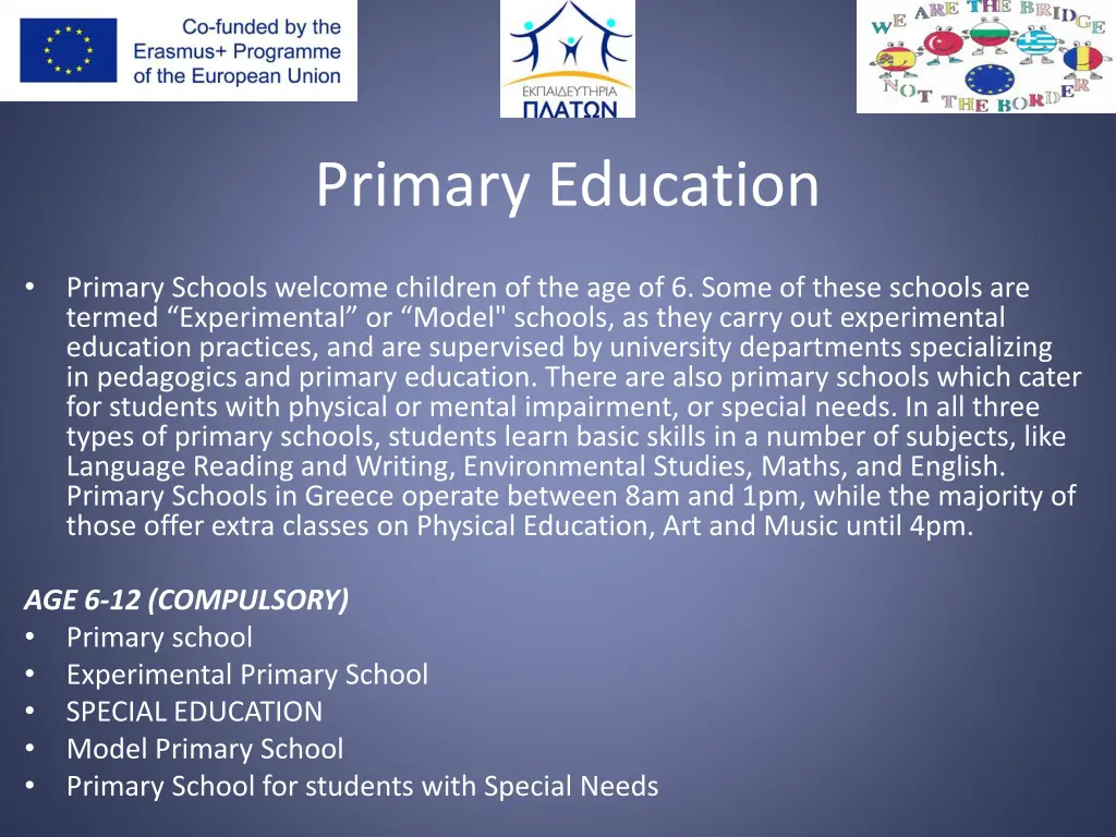 primary education
