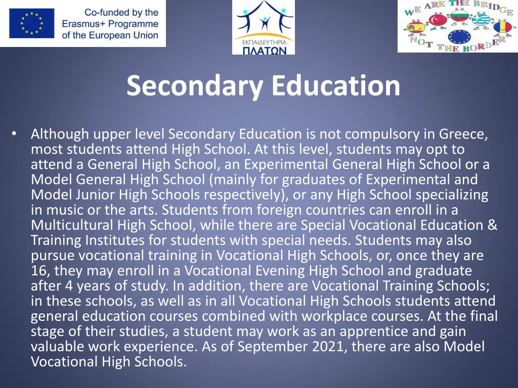 secondary education 1