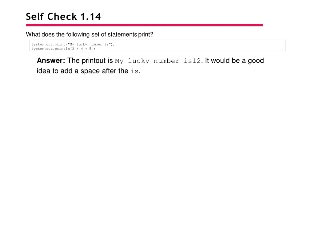 self check 1 14