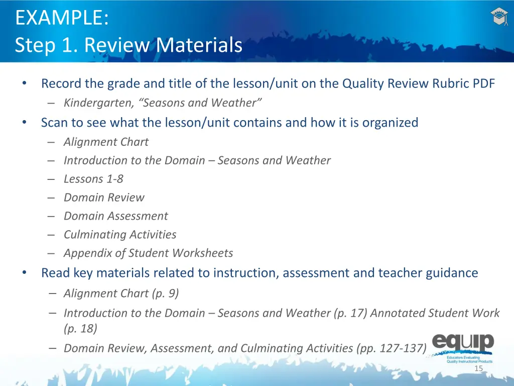 example step 1 review materials