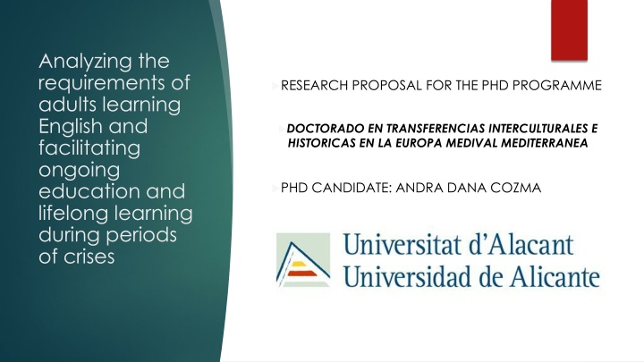 analyzing the requirements of adults learning