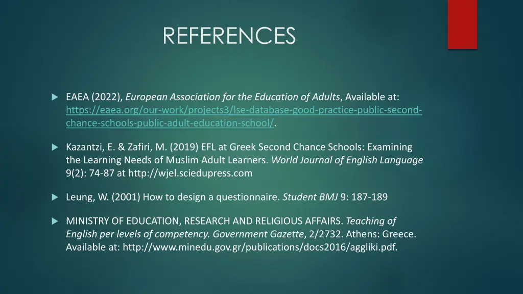 references 1