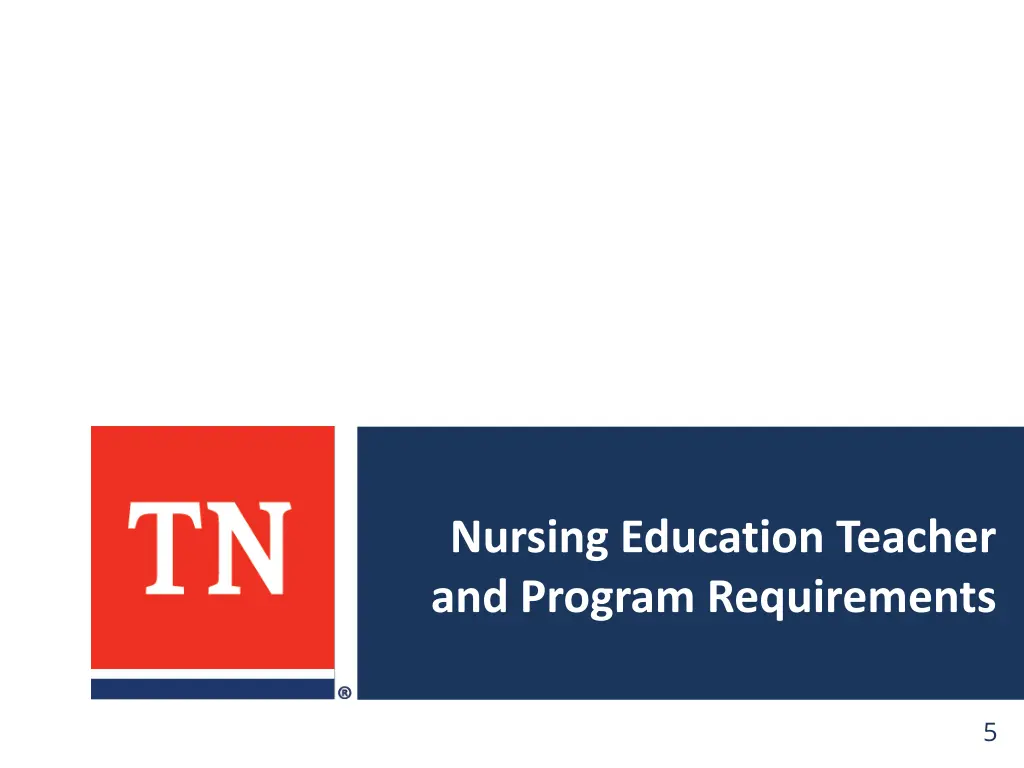 nursing education teacher and program requirements