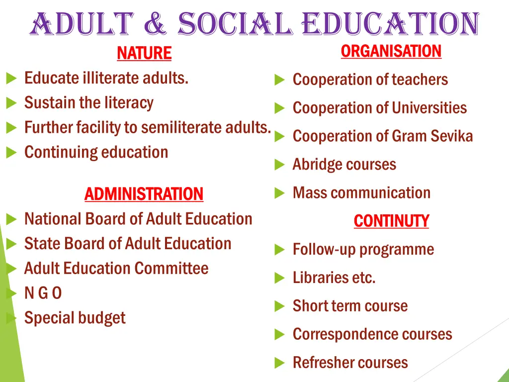 adult social education nature nature educate