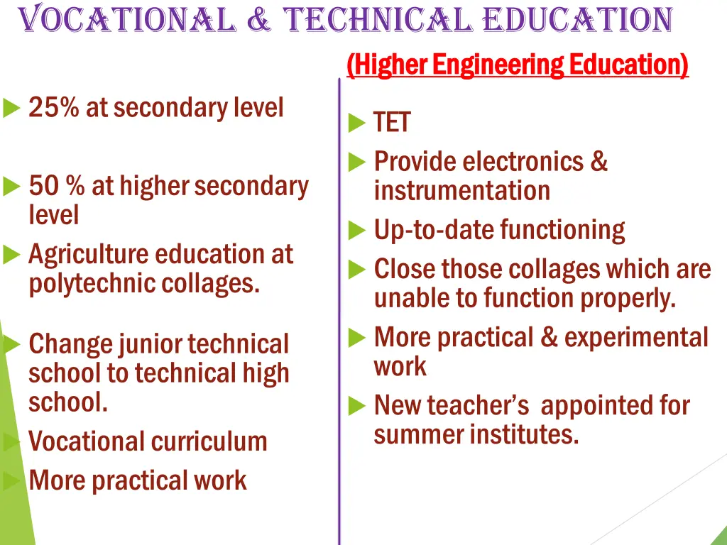 vocational technical education
