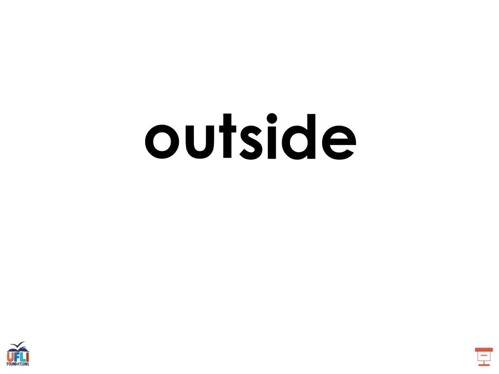 outside