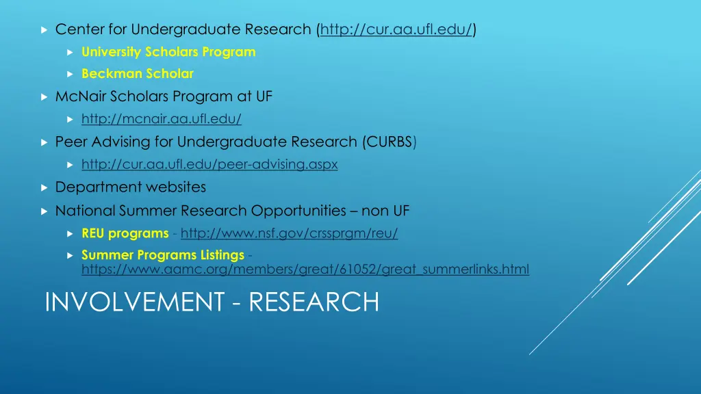 center for undergraduate research http