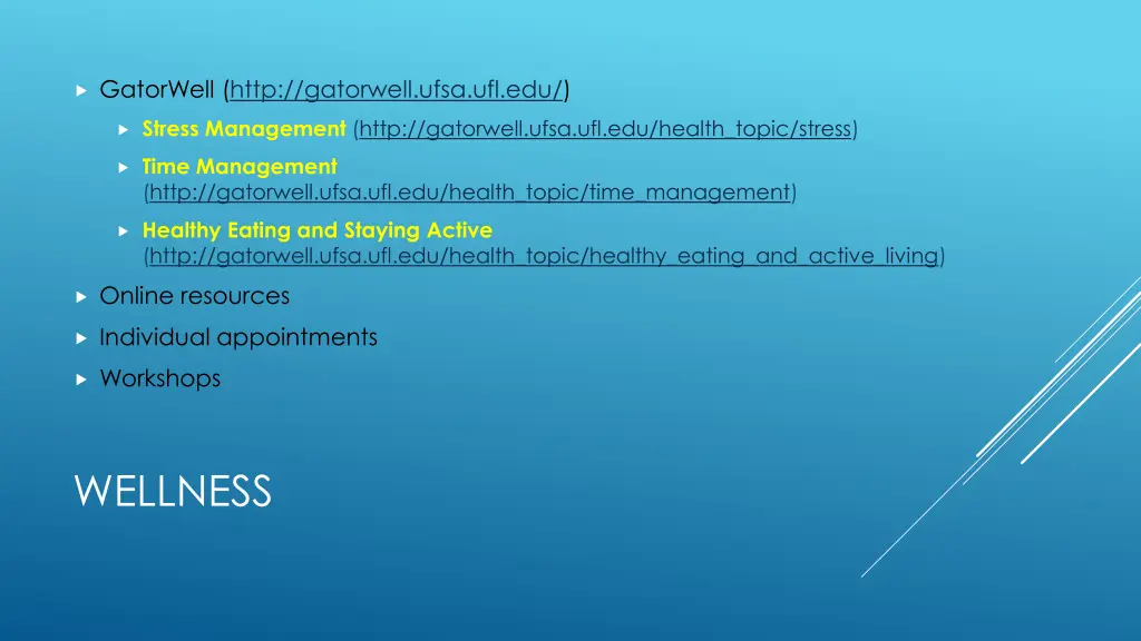 gatorwell http gatorwell ufsa ufl edu