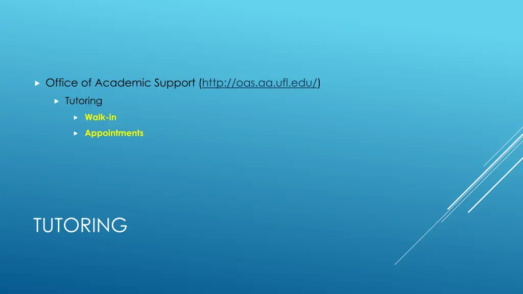 office of academic support http oas aa ufl edu