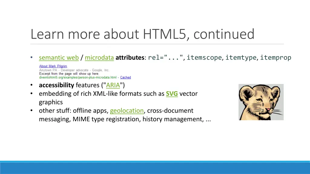 learn more about html5 continued