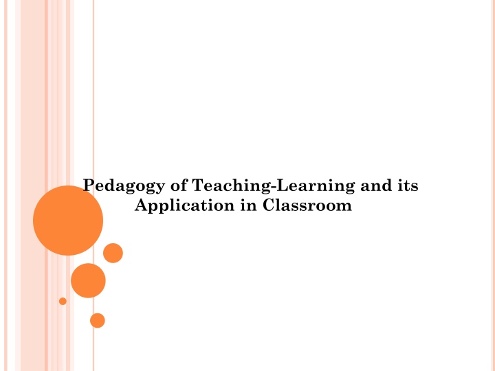 pedagogy of teaching learning and its application