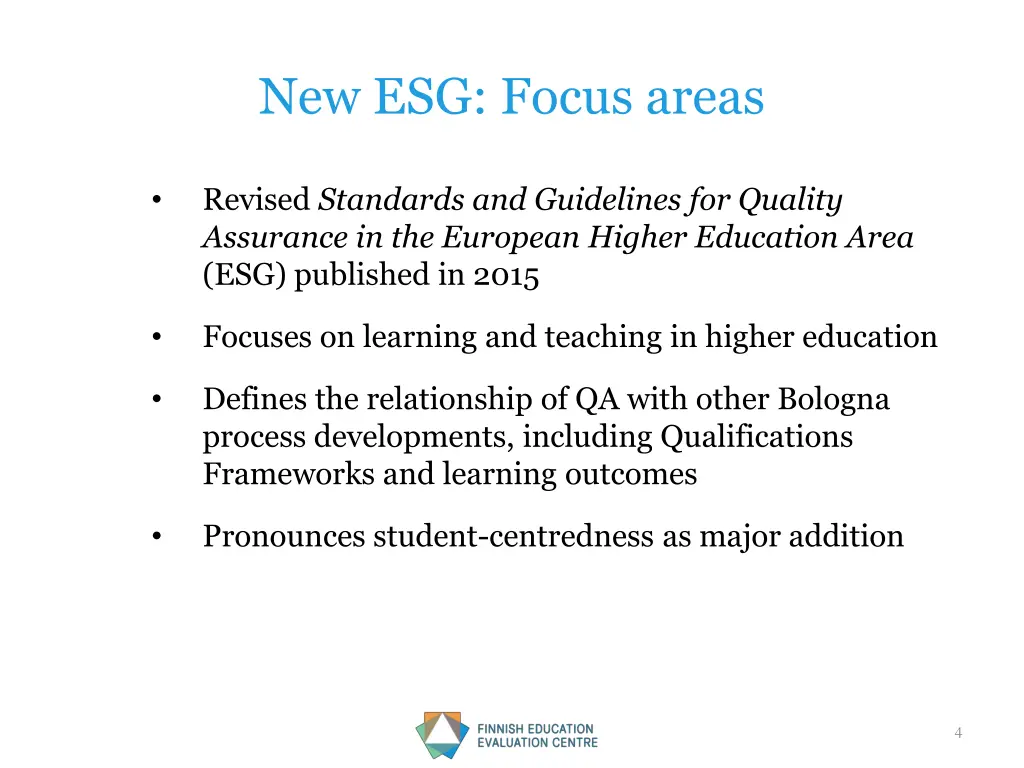 new esg focus areas