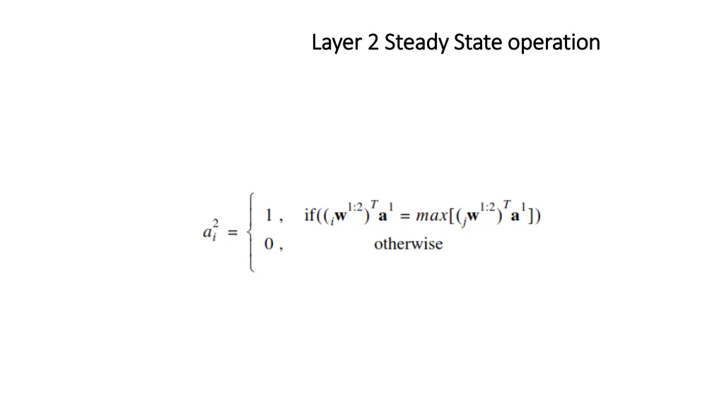 layer layer 2 2 steady state operation steady