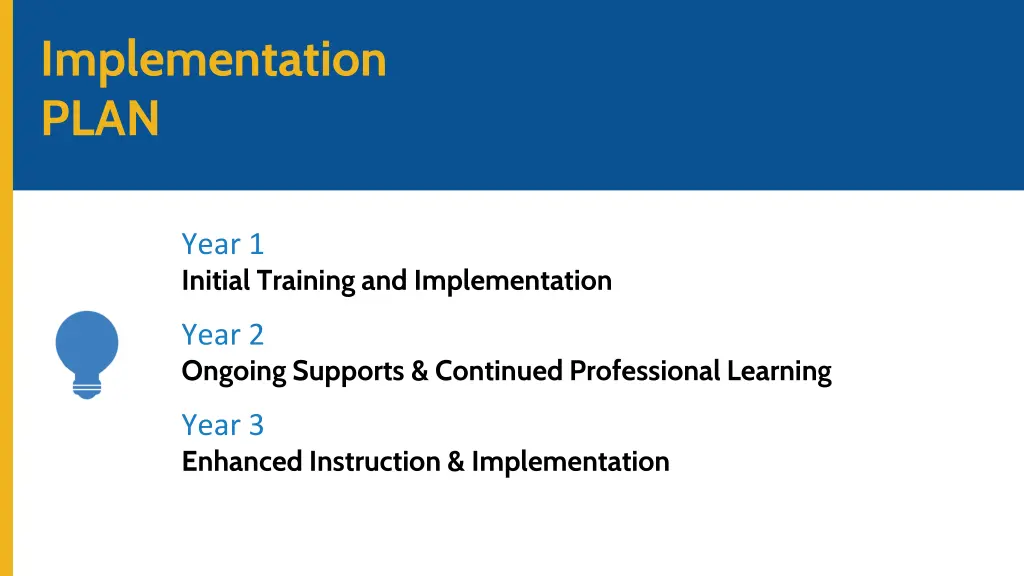 implementation plan