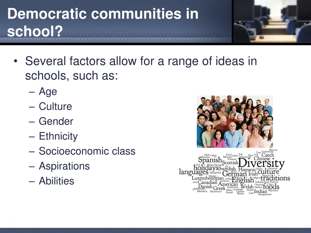 democratic communities in school