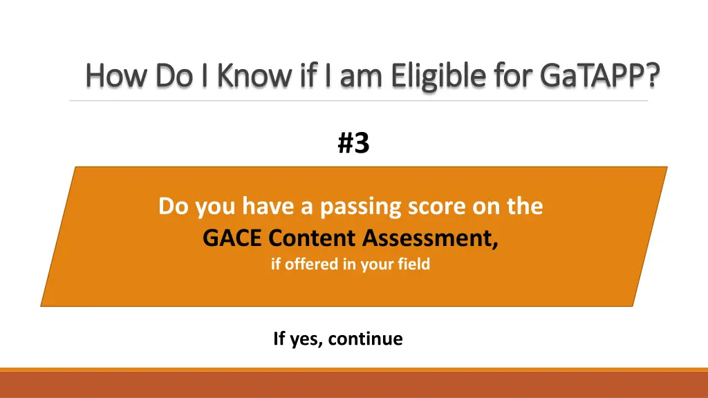 how do i know if i am eligible for gatapp 2