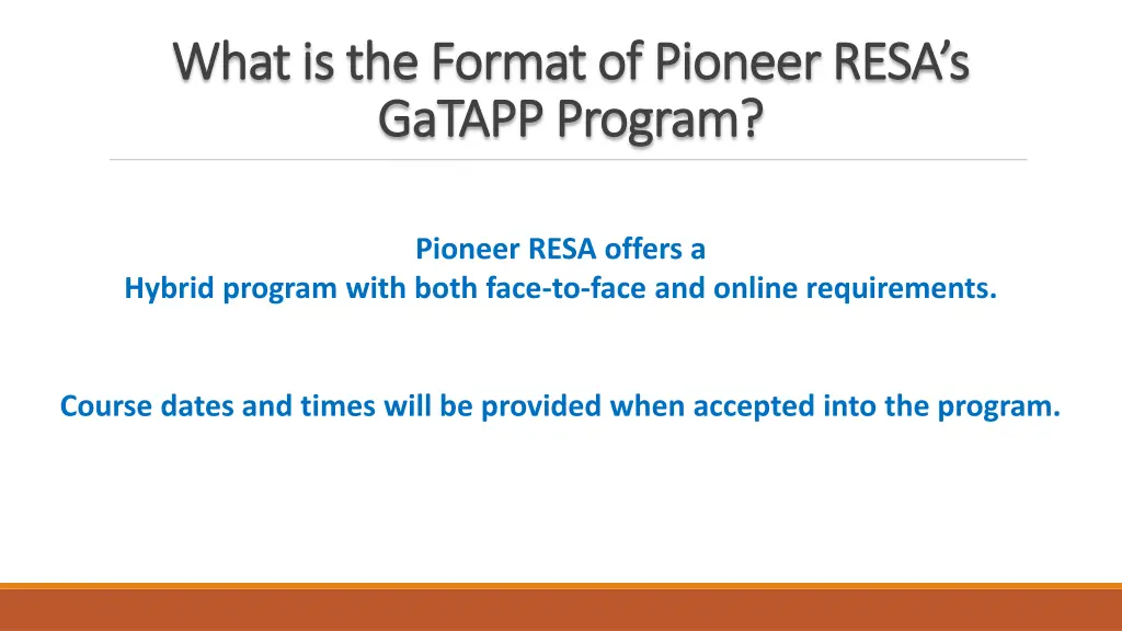 what is the format of pioneer resa s what