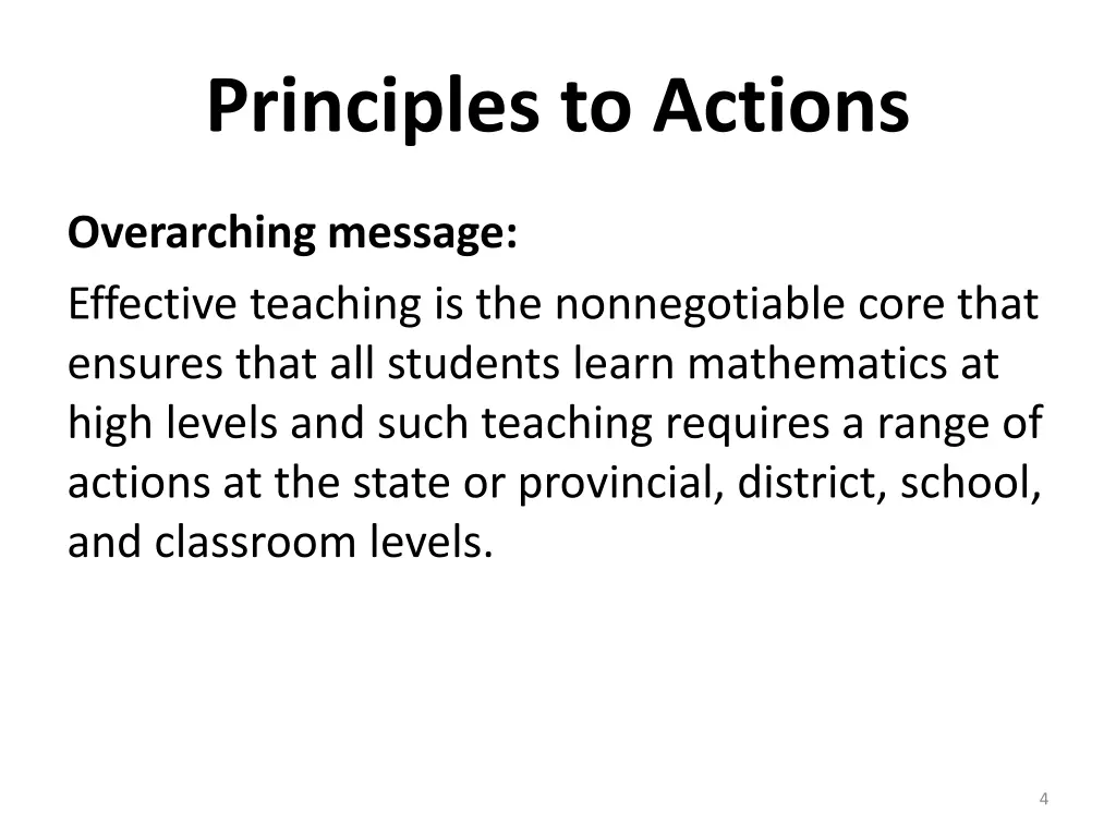 principles to actions 1