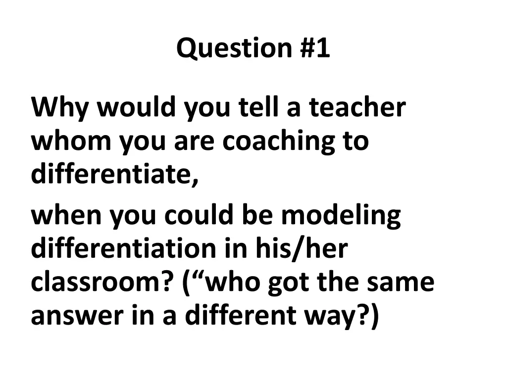 question 1