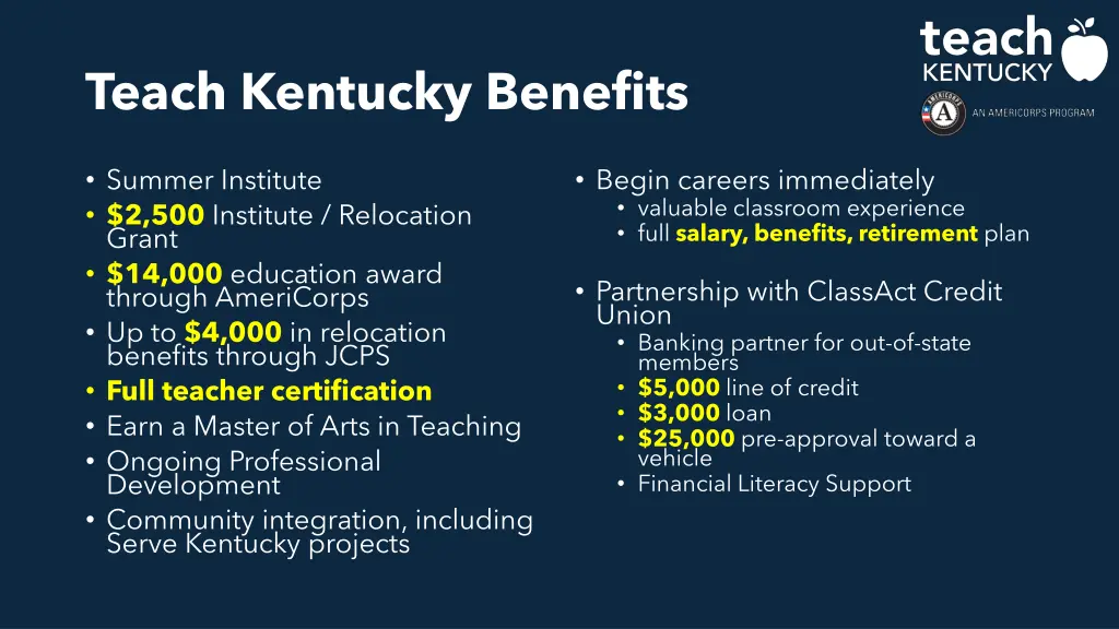 teach kentucky benefits