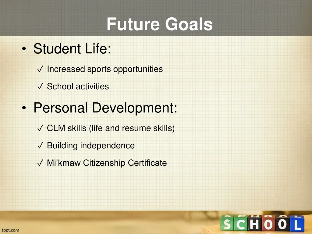 future goals