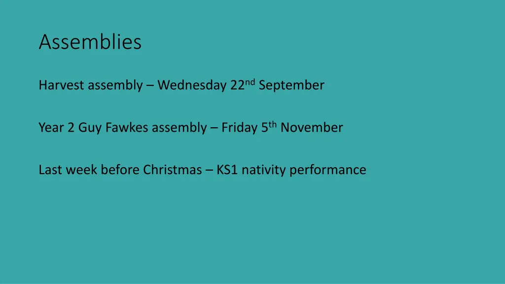 assemblies