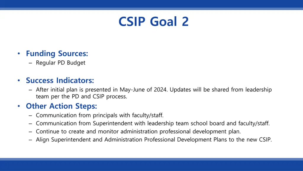 csip goal 2