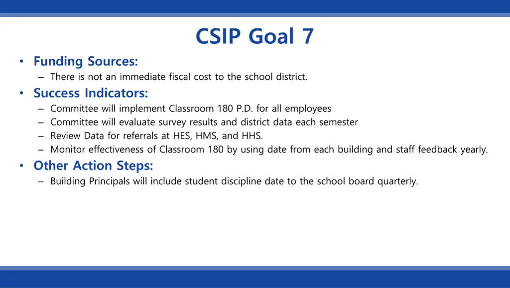 csip goal 7