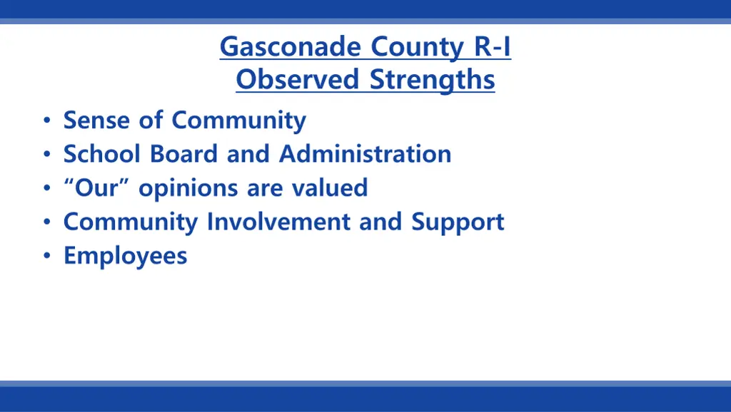 gasconade county r i observed strengths