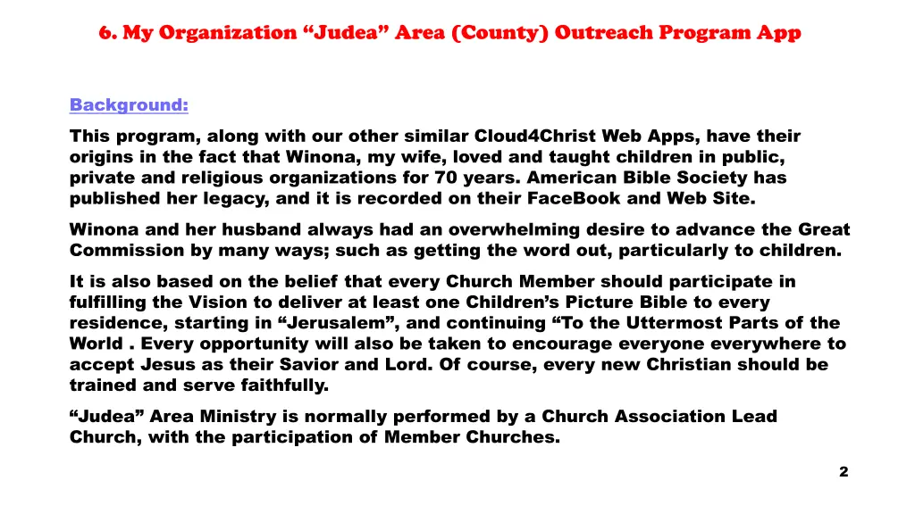 6 my organization judea area county outreach 1