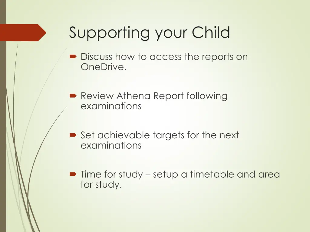 supporting your child