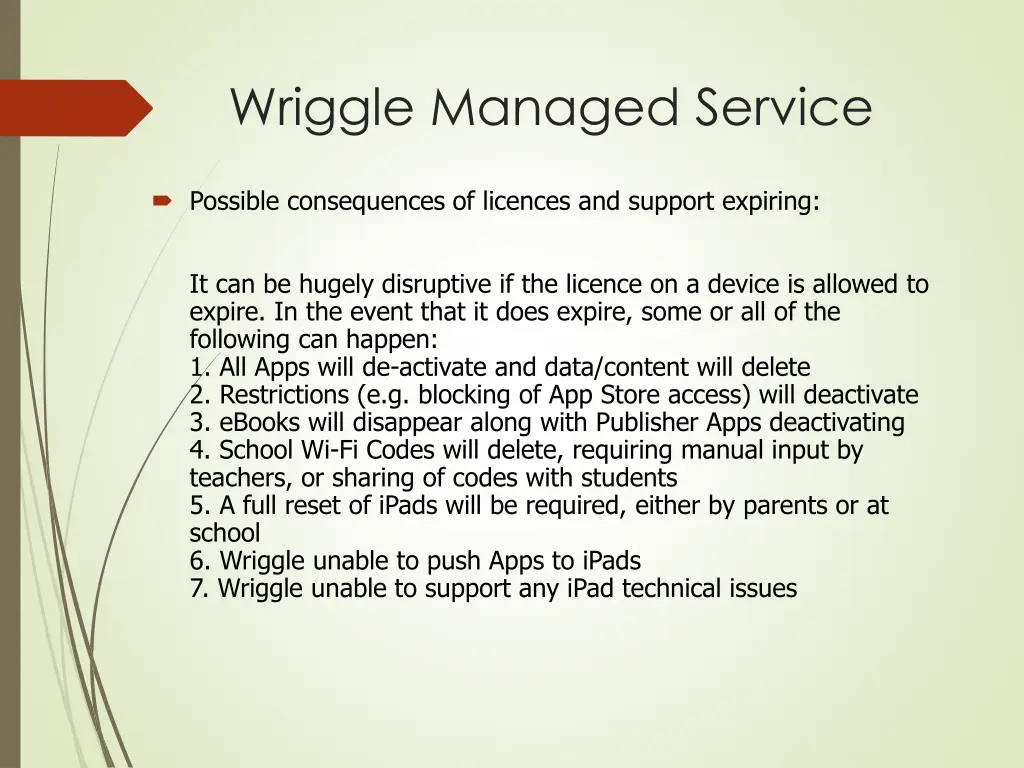 wriggle managed service