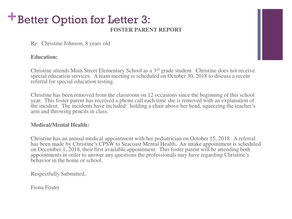 better option for letter 3