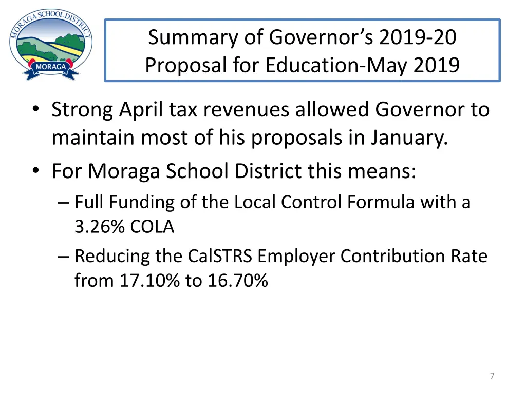 summary of governor s 2019 20 proposal