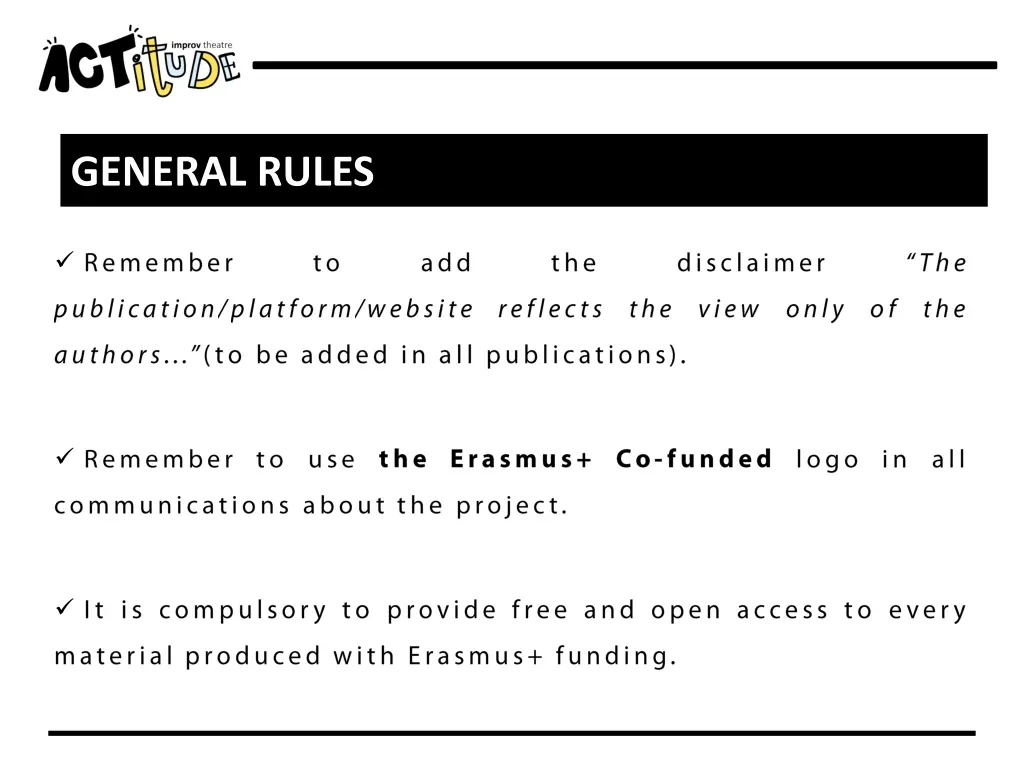 general rules