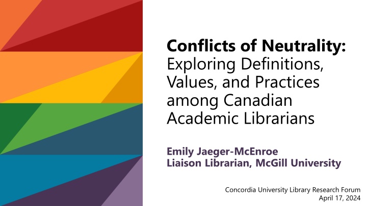 conflicts of neutrality exploring definitions