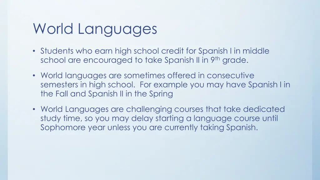 world languages